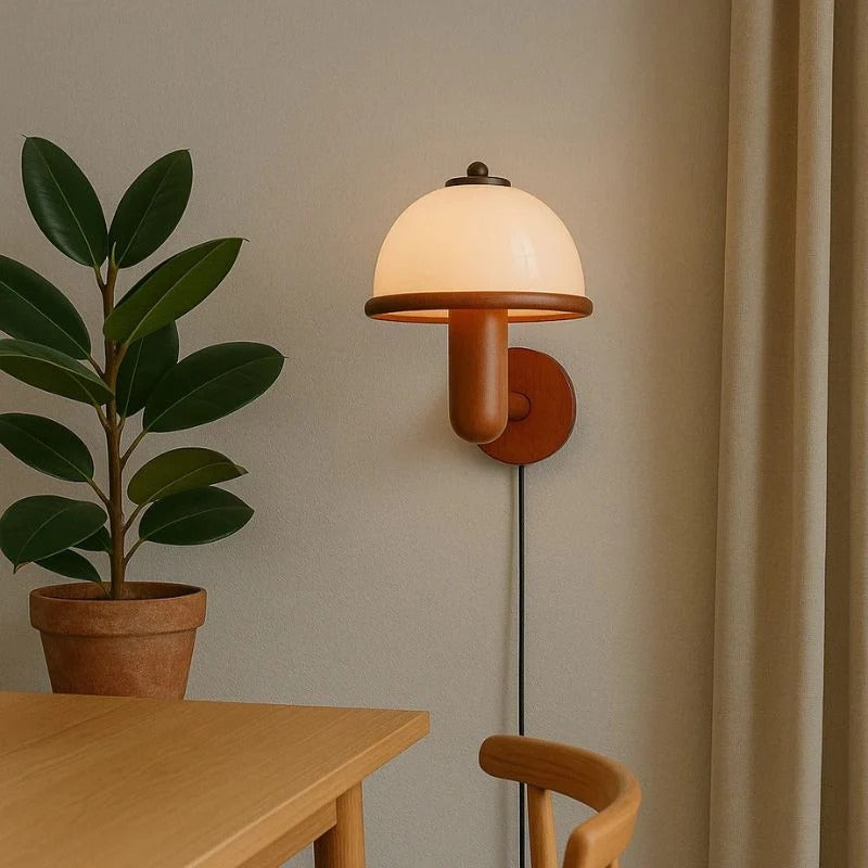 MushGlow – LED Wall Lamp with Mushroom Design
