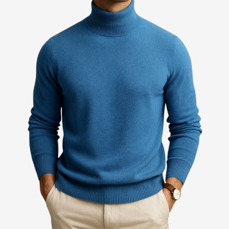 Men’s Round Neck Long Sleeve Knit Sweater