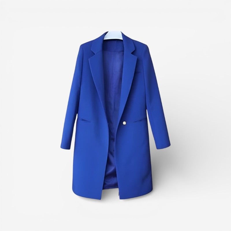 Grace – Long Sleeve Jacket with Down Collar and Button Closure