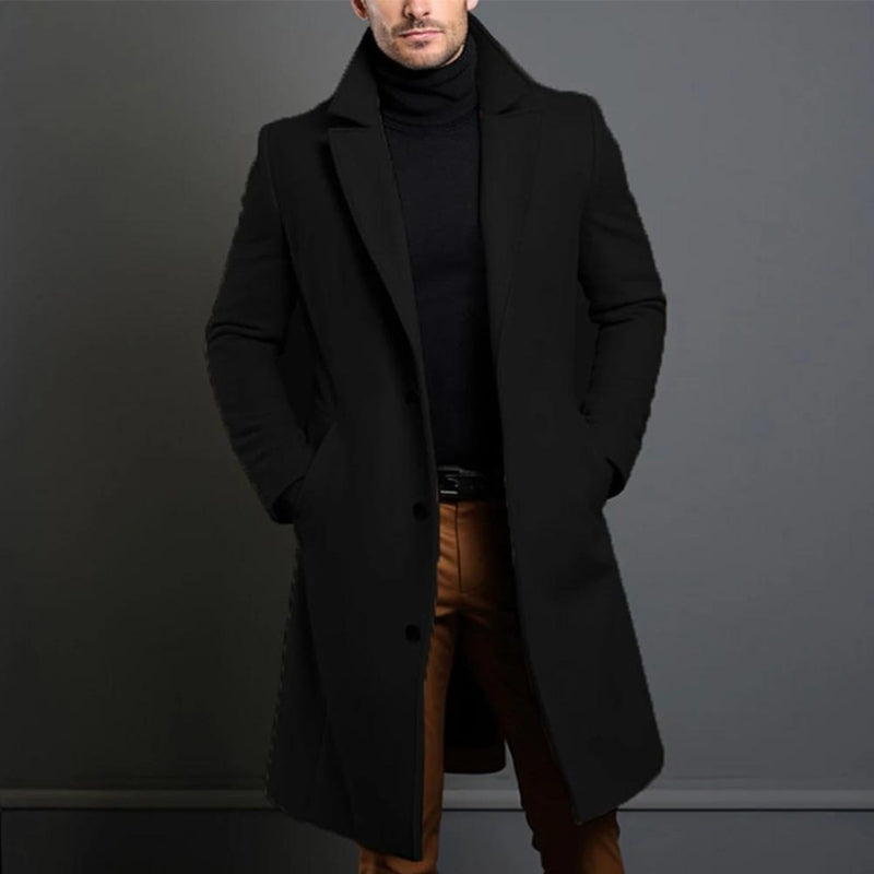 Men's Notched-Collar Trench Coat