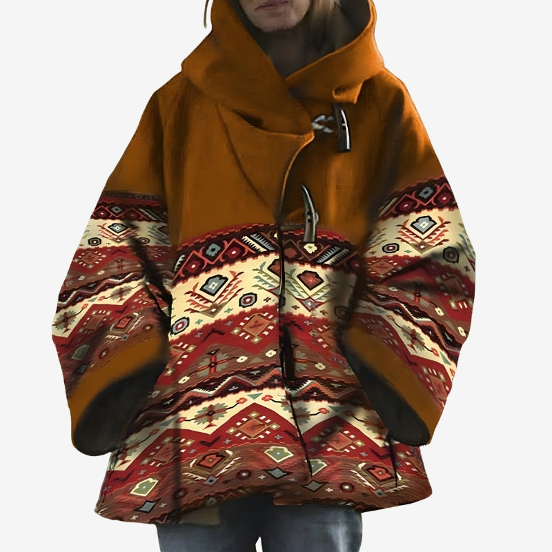 Lily – Long Sleeve Jacket with Hoodie Design