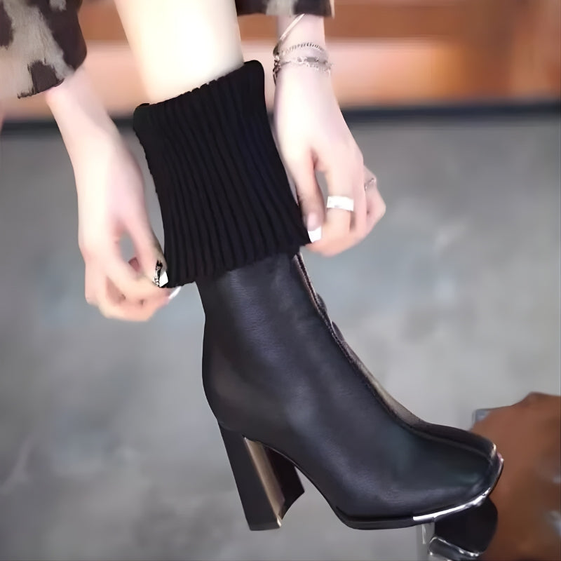 Lily – Long Heel Shoes with Stretchable Socks Design