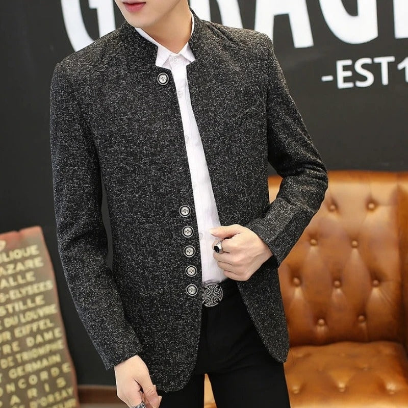 Ethan – Long Sleeve Jacket with Button Detail