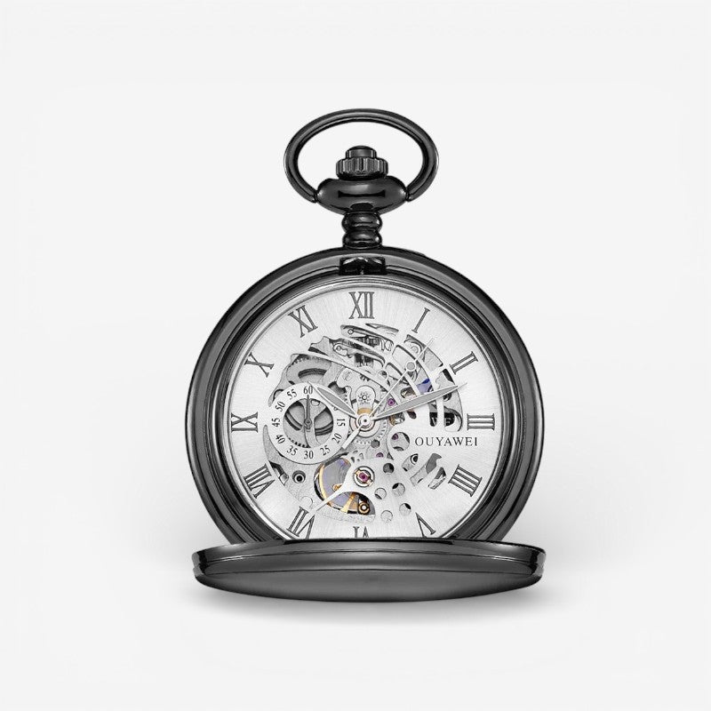 TimeLoom – Pocket Watch with Clear Numbers and Hanging Design
