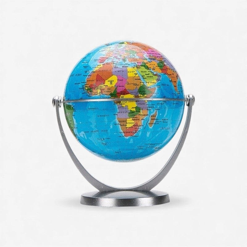 GlobeNest – Wereldkaart Bol met Dubbele Standhouder Velani