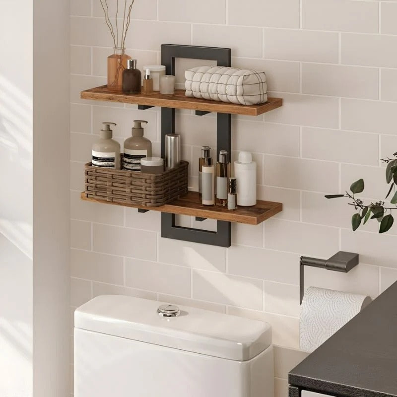 ShelfForge – Dubbeldeks wandplank voor georganiseerd binnengebruik Velani