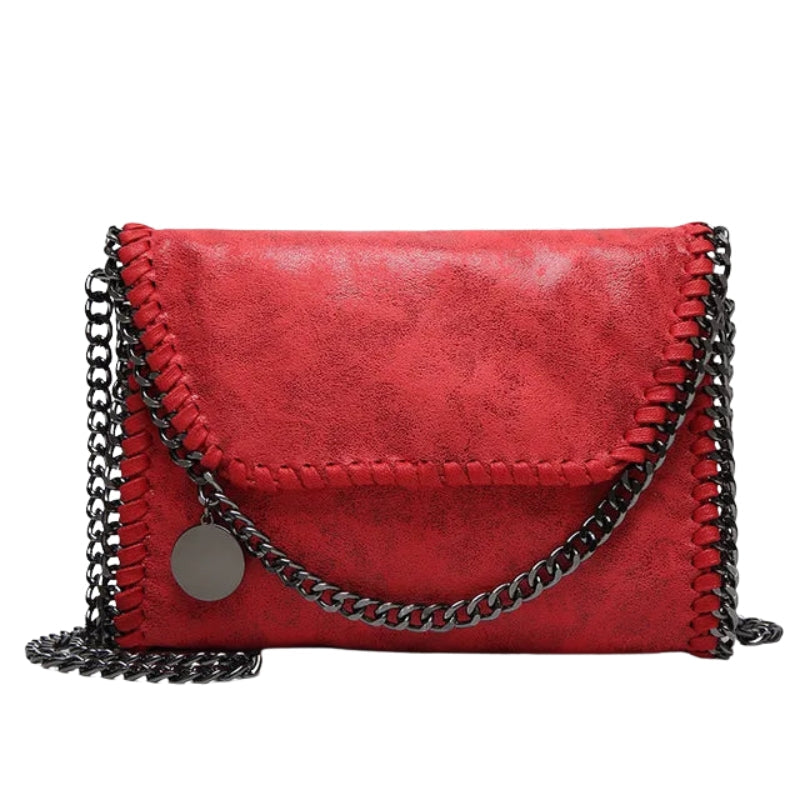 Amelia – Clutch Crossbodytas met Kettingdetail en Ritssluiting Velani