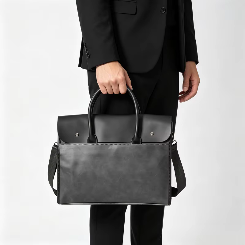 Stylish Briefcase with Removable Shoulder Strap