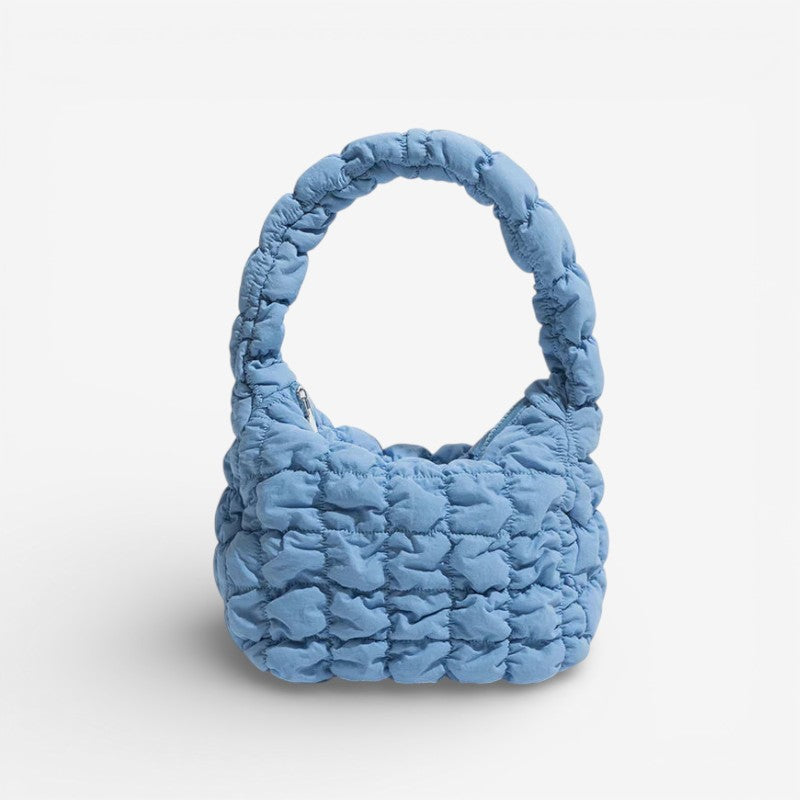 Eliza – Women's Shoulder Bag with Quilted Structure & Zip Closure