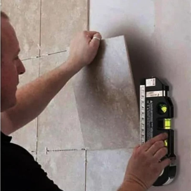 AlignPro – Laserlijn Waterpas met Standaard en Metrische Linialen Velani