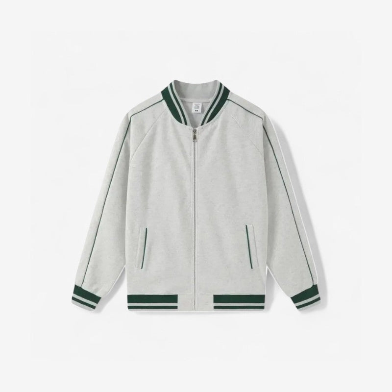 Liam – Long sleeve jacket with zip closure and ribbed cuffs