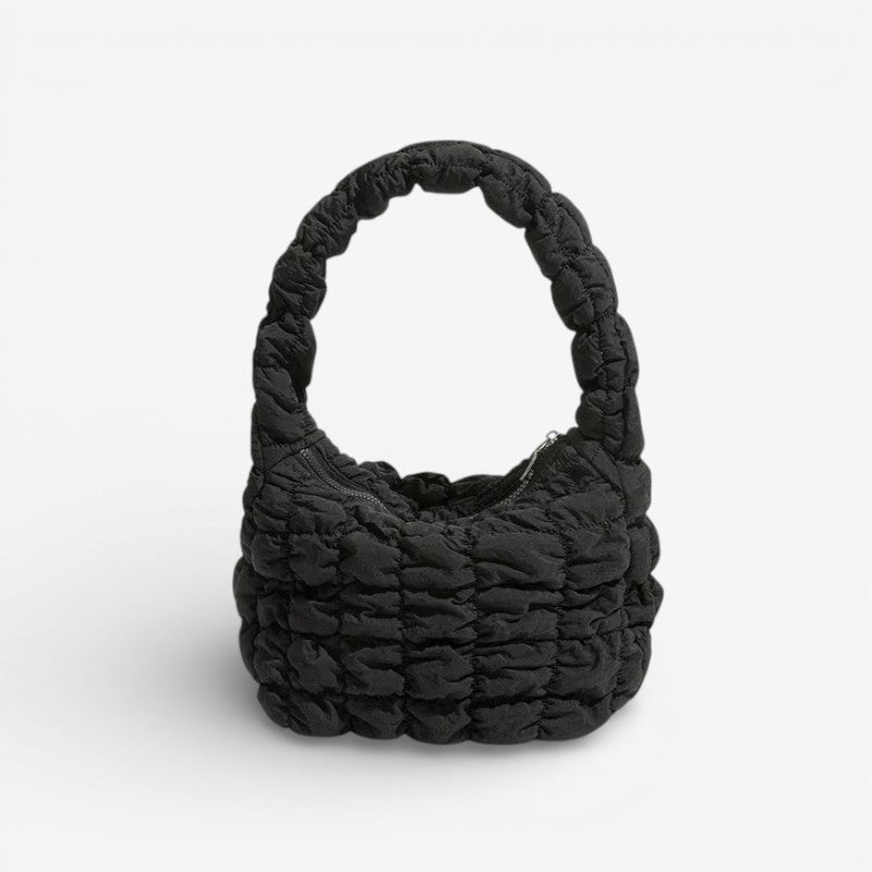 Eliza – Women's Shoulder Bag with Quilted Structure & Zip Closure
