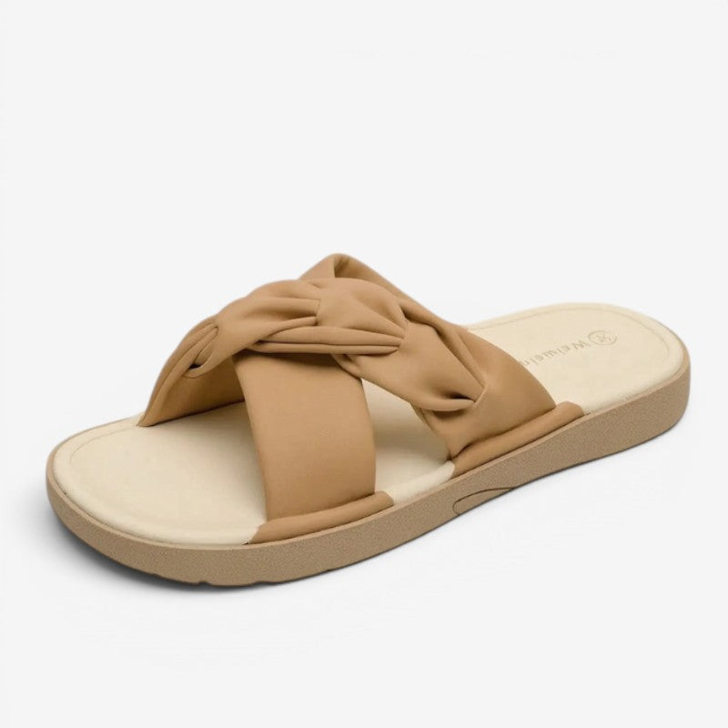 Ladies' Knotted Slide Slippers