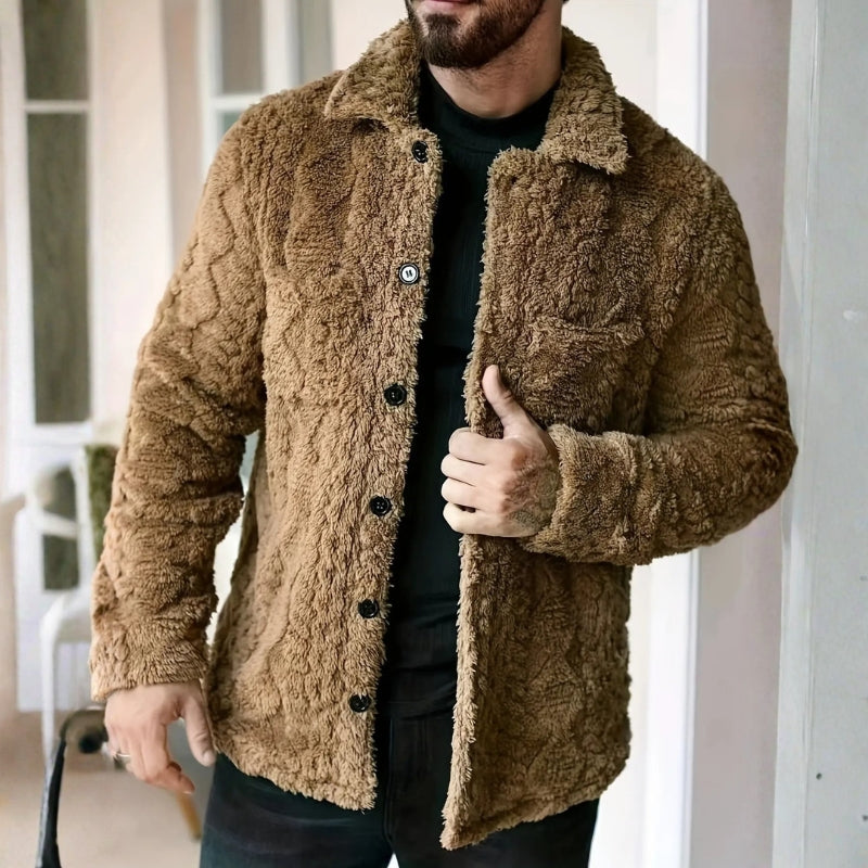 Oliver – Long Sleeve Jacket with Down Collar Design