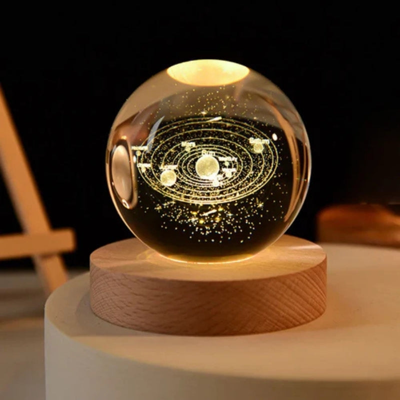 OrbitGlow – 3D Planet Night Light with Solar System Globe Design