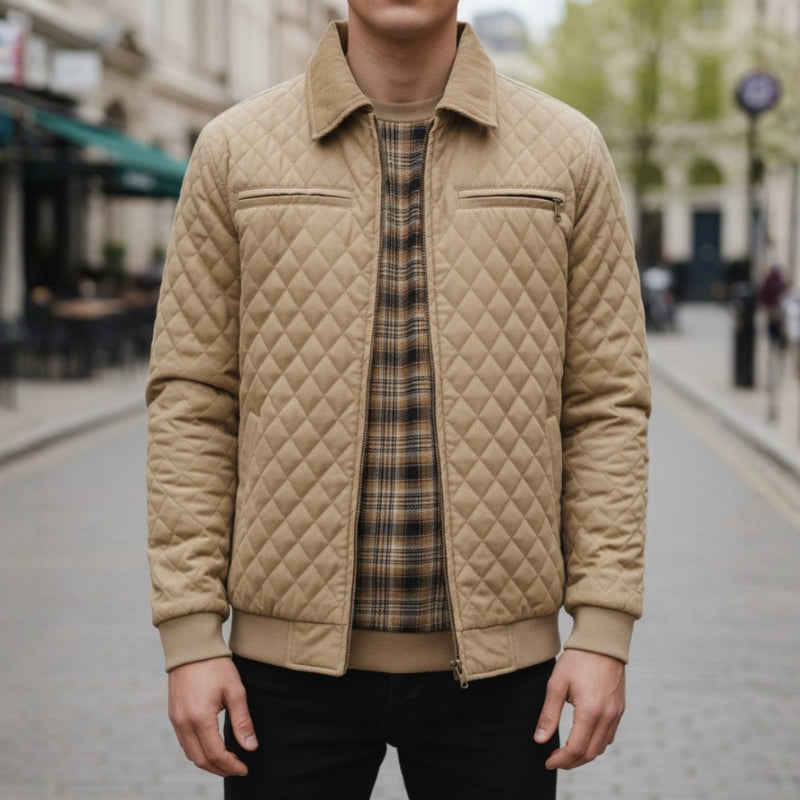 Nathan – Long Sleeve Jacket with Zipper Closure