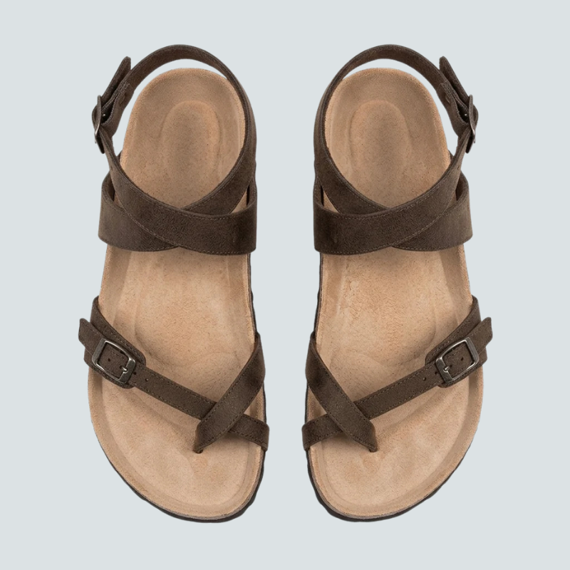 Women's Flat Sandals with Adjustable Straps