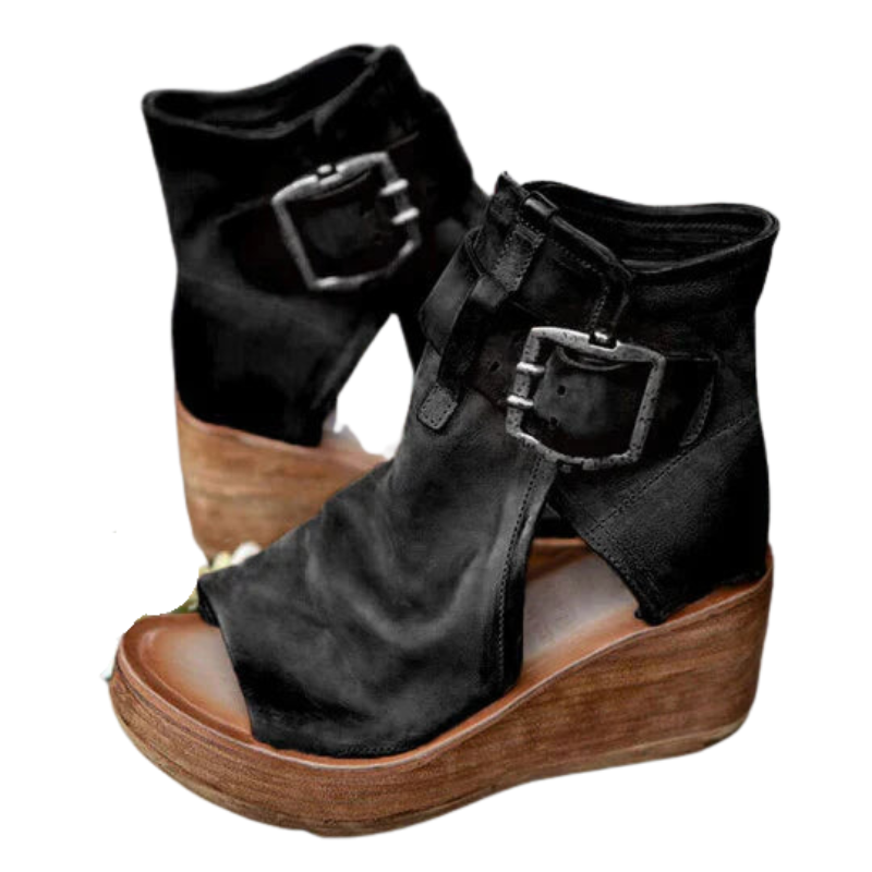 Eliana – Sandalen met Hoge Zool en Verstelbare Gesp Velani