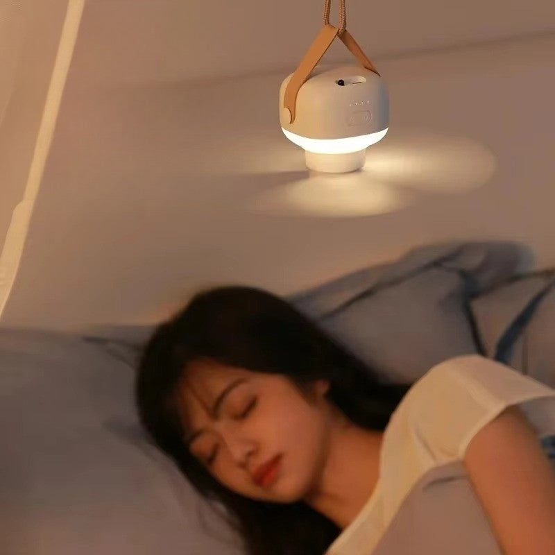 BreezeLite – Draagbare Plafondventilator met LED en Afstandsbediening Velani