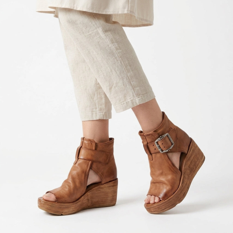 Wedge Sandals with Peep Toe