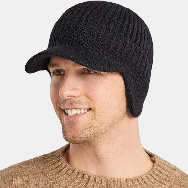 Visor – Beanie with Peak and Earflaps