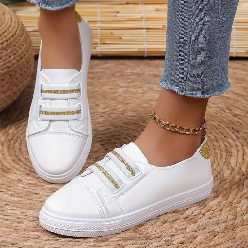 Sophia – Round Toe Flats With Anti Slip Grip Design