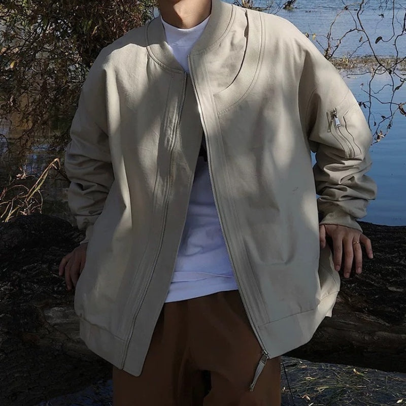 James – Loose Fit Jacket With Long Sleeve And Zipper