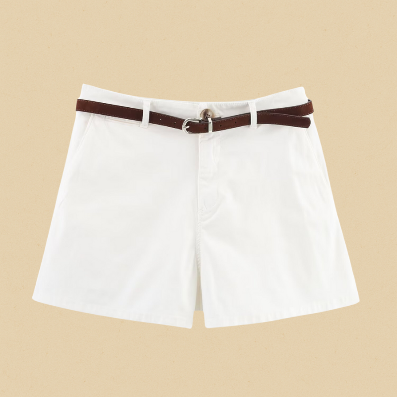 Women's Pleated Front Casual Shorts