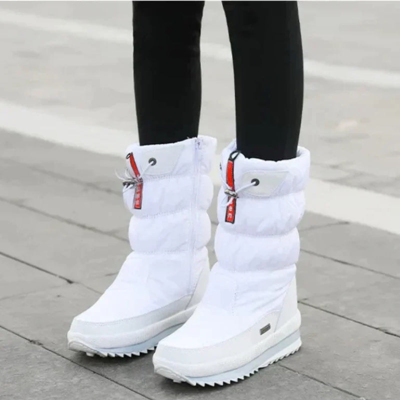 Taline – Kuitlaarzen met fleece voering en ritssluiting Velani