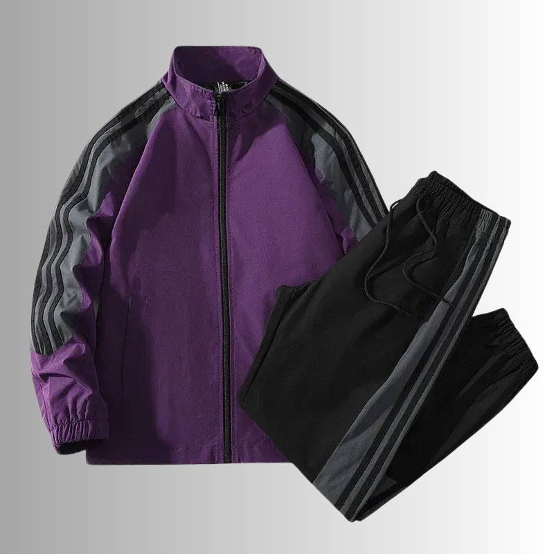 Zip-Up Tracksuit Set Jacket & Pants