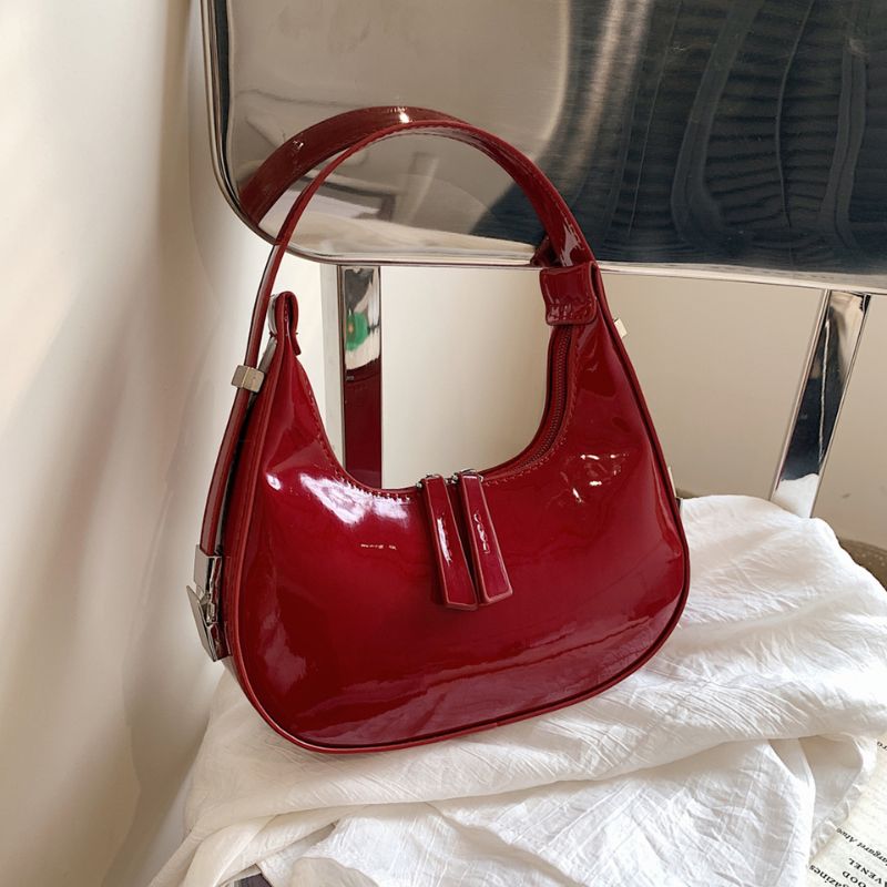 Half Moon Handbag with Adjustable Strap