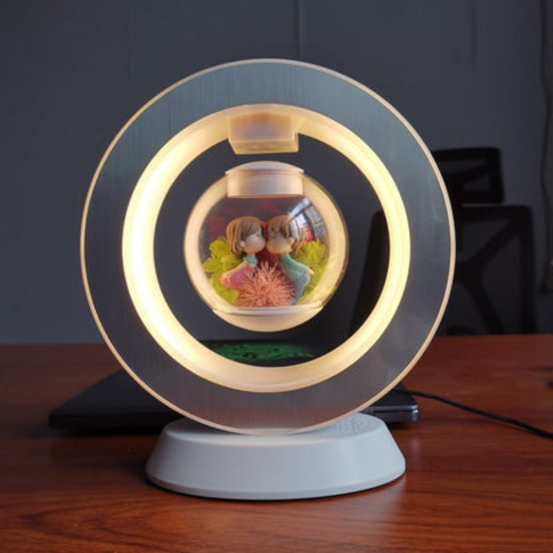 USB Desk Lamp with Floating Flower Design