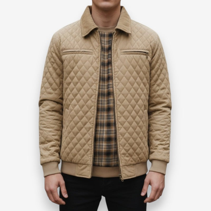 Nathan – Long Sleeve Jacket with Zipper Closure