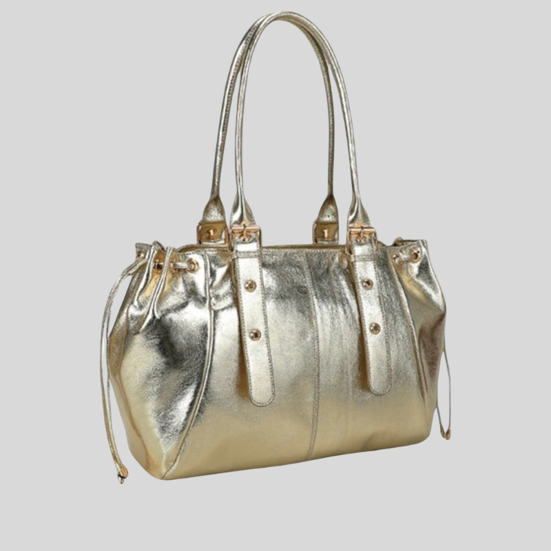 Women's Shoulder Bag with Multi-Compartment and Adjustable Strap