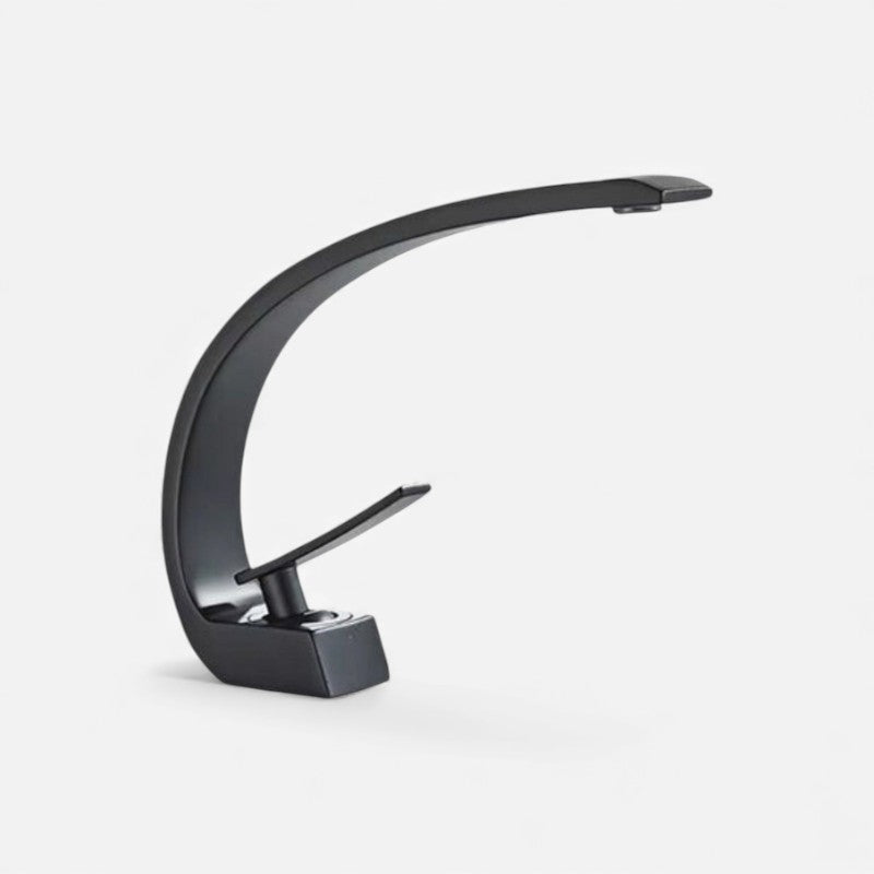 FlowEase – Wastafelkraan met Gebogen Uitloop en Handgreep Velani
