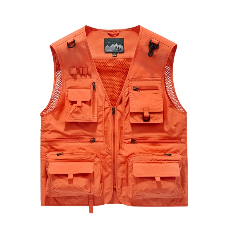 Markus – Mouwloos Vest met Rits en Meerdere Zakjes Velani