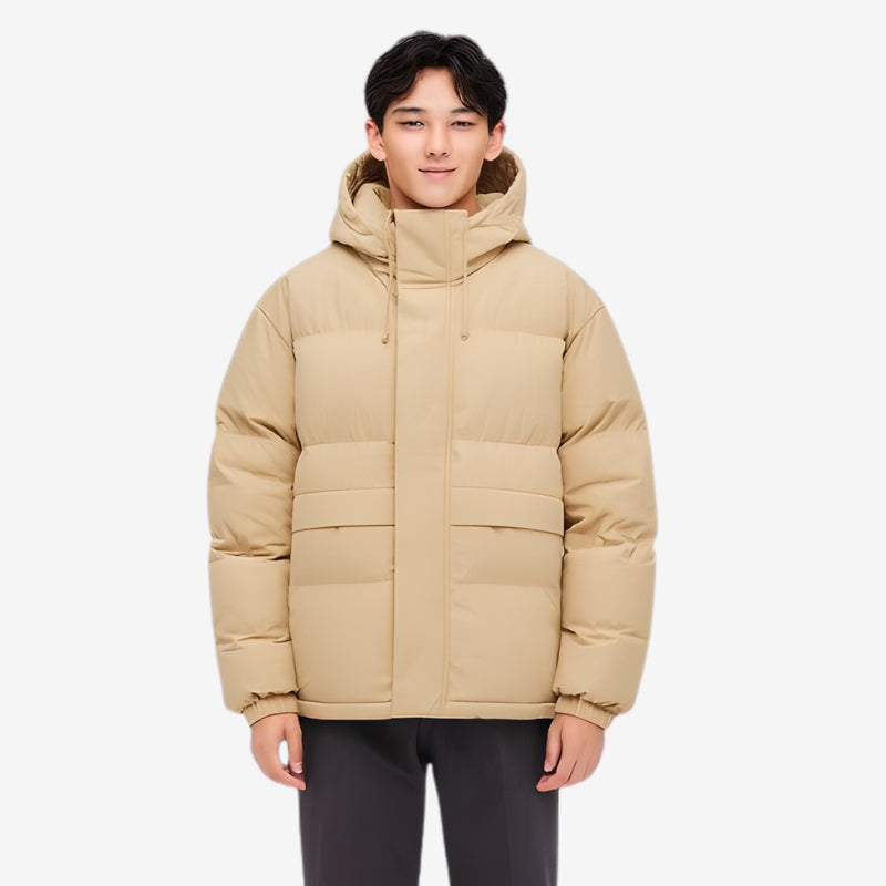 Kieran – Hooded Jacket with Long Sleeves and Ribbed Hem