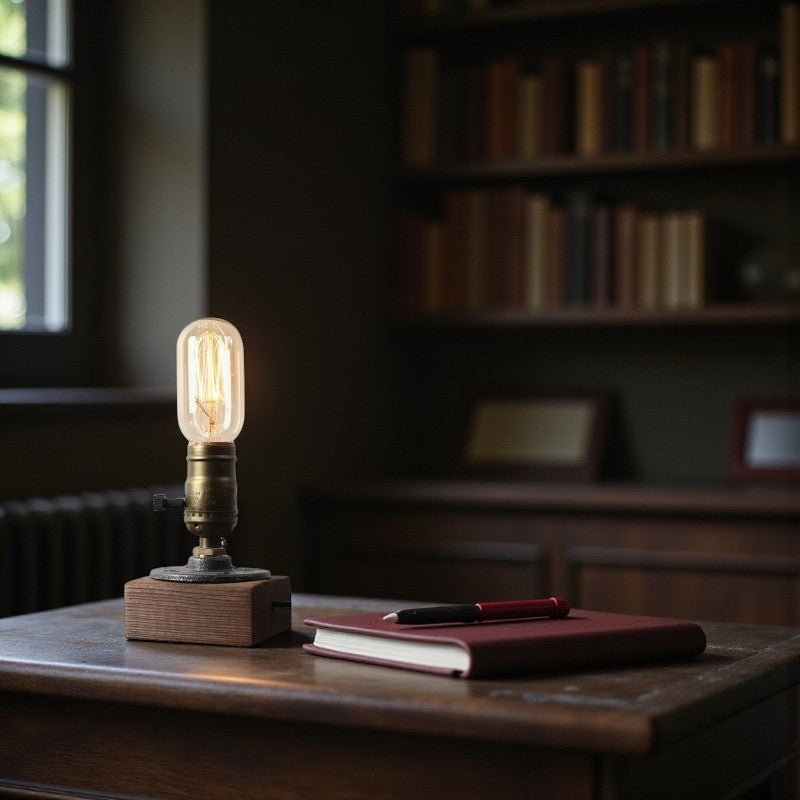 LumaClassic – Tafellamp met Antieke Afwerking Velani