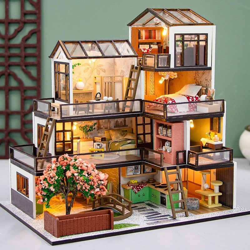 LumaHaven – Decorative House with LED Lighting