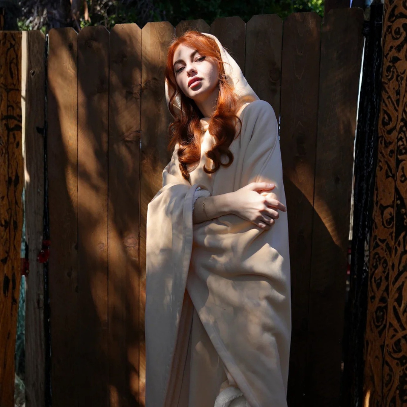 Oversized Fleece Blanket Hoodie for Comfort