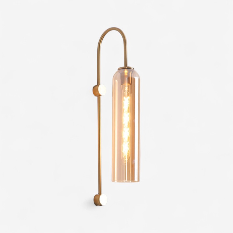 LumaArc – LED Wall Lamp with Round Head & Curved Arm