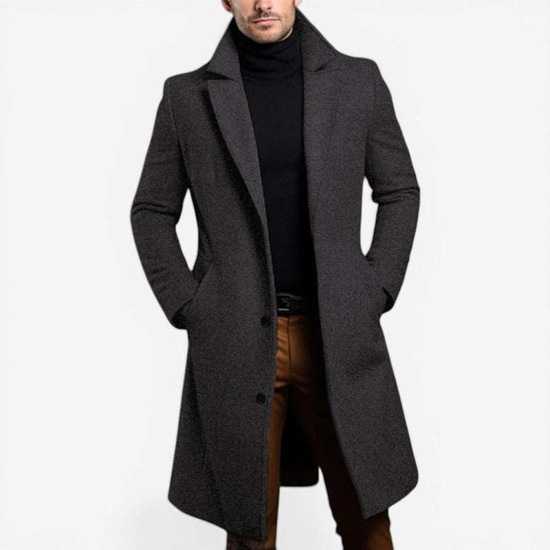 Men's Notched-Collar Trench Coat