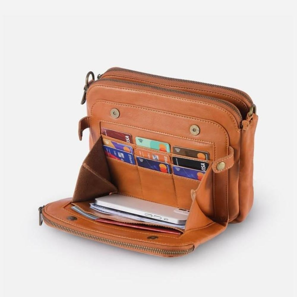 Nerissa – Large Capacity Shoulder Bag with Three Layers and Strap