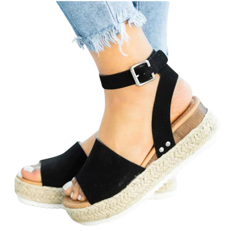 Hazel – Flats met Verstelbare Gespsluiting en Antislipzool Velani