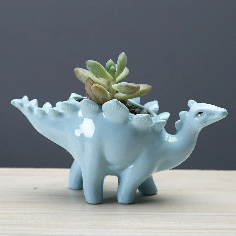 DinoBloom – Indoor Flower Pot with Dino Figure