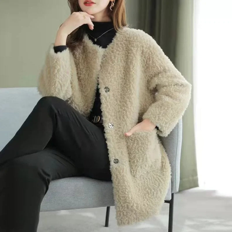 Nina – Long Sleeve Jacket with Pocket Design