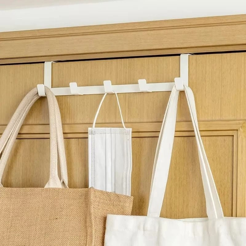 HomeFlex – Five-Hook Door Hanger with Curved Stand