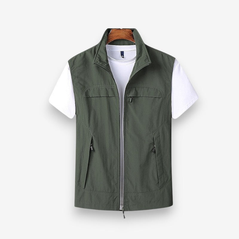 Jaxon – Sleeveless Jackets with Zip and Multiple Pockets