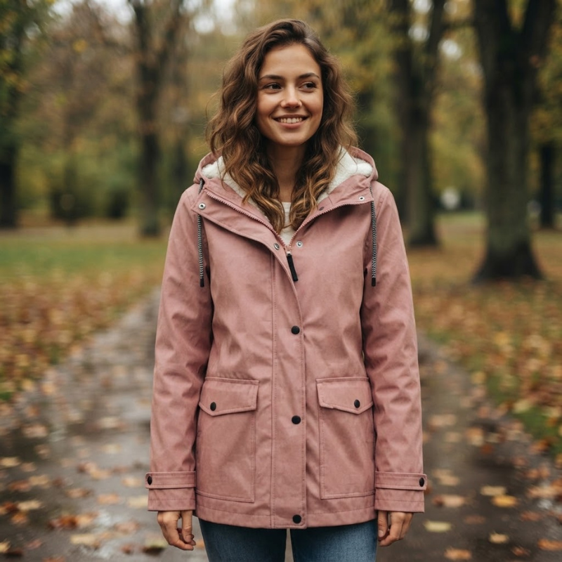 Style - Women’s Long Coat with Hood and Pockets