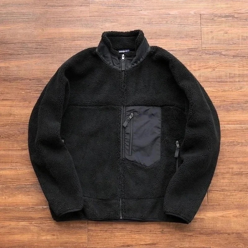 Aria – Chaqueta de manga larga con bolsillo delantero y cierre de cremallera